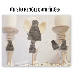 Stickserie ITH - Engel Steckerfigur & Anhänger